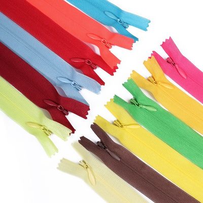 Naylon Deniz Görünmez Fermuar Renkli Nokta At Yastık Yastık Plastik Fermuar
