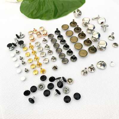 Parlak Gümüş Rivet Metal Rivet Dekorasyon için Düğme