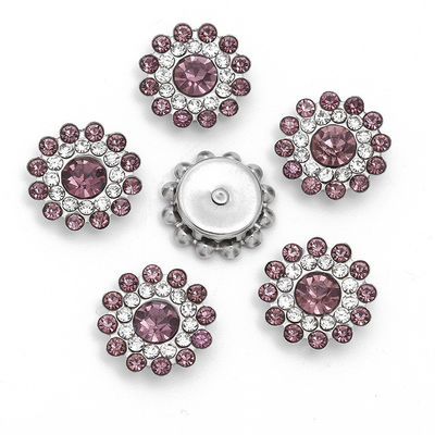 Aksesuar Çin Toptan Rhinestone Pearl Diamond Kristal Metal Düğme Giysi Saç Yay Merkezi
