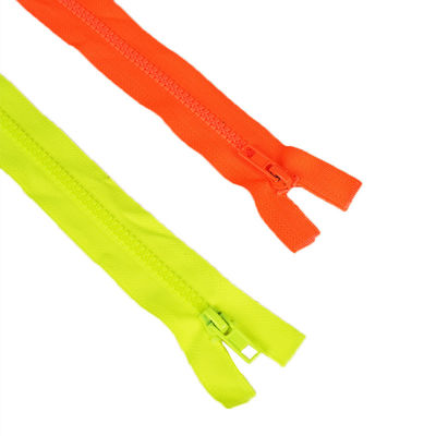 Plastik fermuar Özel 3# 5# Açık Son Çift Açık Son Kapalı Son Uzun Zincir Toptan Fabrika Plastik fermuar