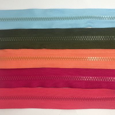 Plastik fermuar Özel 3# 5# Açık Son Çift Açık Son Kapalı Son Uzun Zincir Toptan Fabrika Plastik fermuar