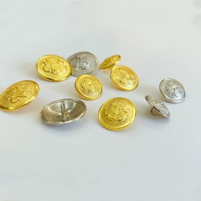 Karıştırılmış Custom Metal Bakır Yuvarlak Düğmeler Plating Finish Snap Button