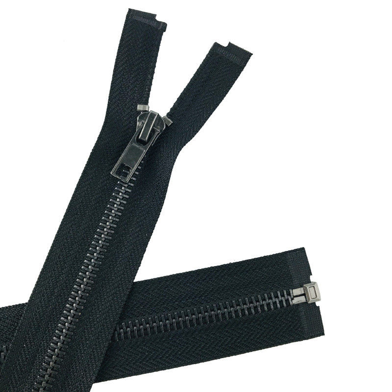 Toptan satış 5# Açık Son Çok Renkli Özel Renkli Metal Fermuar Silahı Siyah Dişler Altın Metal Ceket Fermuar