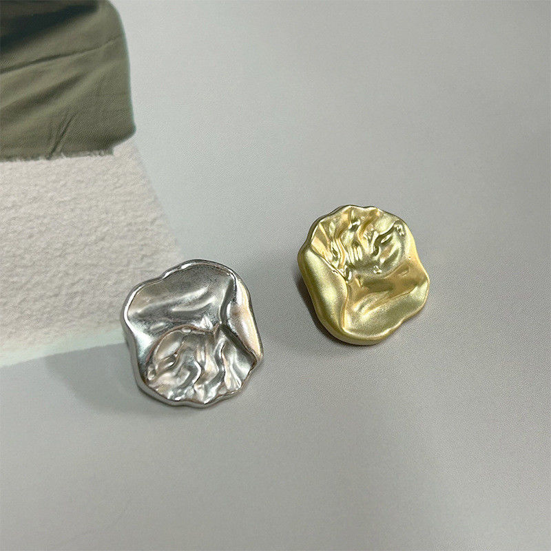 9MM Tasarımcı Gümüş Altın Dikiş Paltosu İnci Lüks Kış Rhinestone Kıyafetler İçin Metal Düğmeler